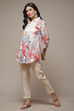 Coral Rayon Printed Shirt image number 0