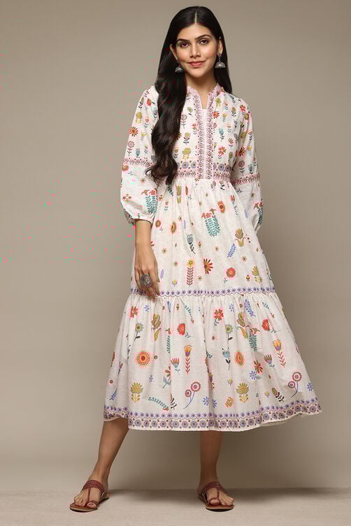 Black Cotton Straight Printed Kurta image number 5