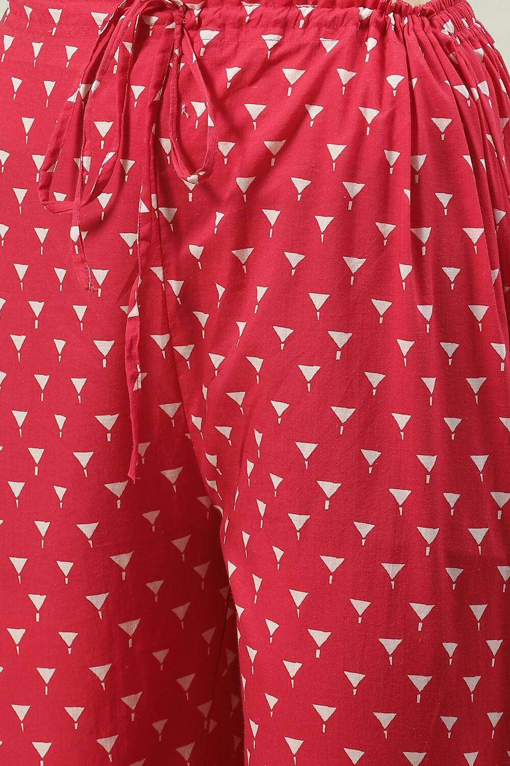 Blue Solid Cotton Straight Kurta Palazzo Suit Set image number 3