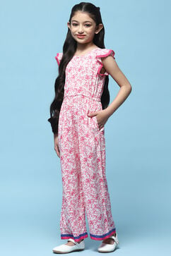 Pink Rayon Straight Jumpsuit image number 2