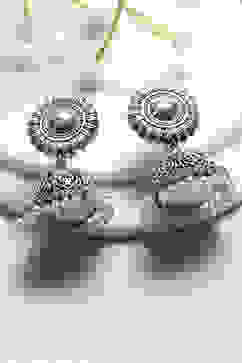 Oxidised Gold Brass Jhumka image number 0