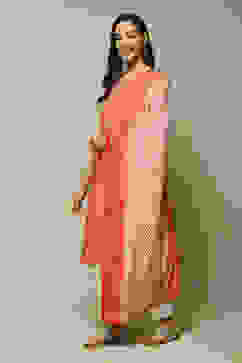 Coral Modal Straight Kurta Palazzo Suit Set image number 1