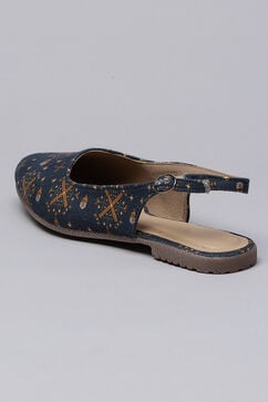 Blue Fabric Formal Sandals image number 5