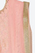 Pink Poly Metallic Cotton Lehenga Set image number 1