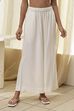 Navy Blue Viscose Solid Straight Palazzos image number 4