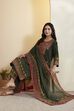 Green Viscose Rayon Printed Straight Kurta Set