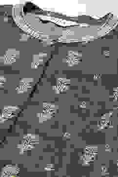 Denim Blue Rayon A-Line Printed Kurta image number 1