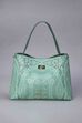 Green PU Tote Bag image number 1