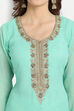 Green Georgette Easy Stitch Suit Set image number 1