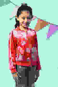 Red Viscose Blend Jacket image number 4