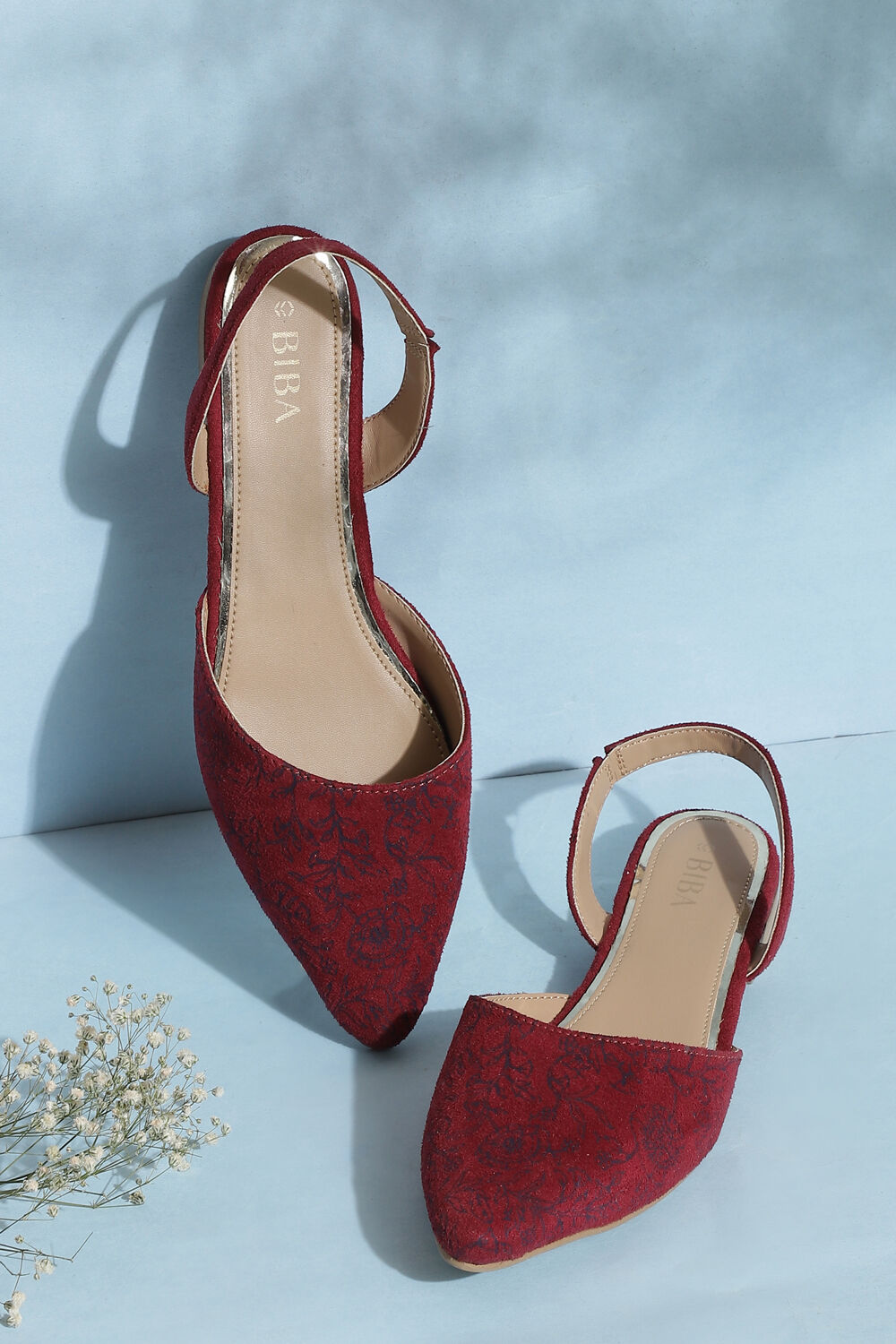 Red suede sales sandals