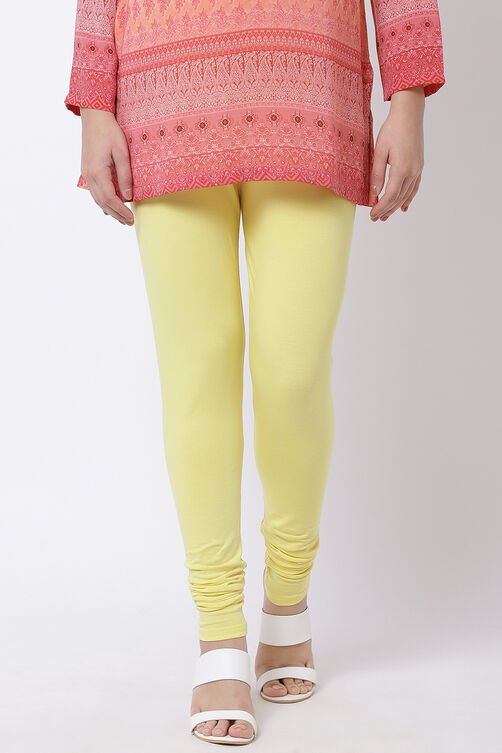 Fuschia Cotton Blend Solid Churidar image number 0