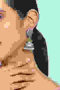 Multicolour Brass Jhumka image number 1