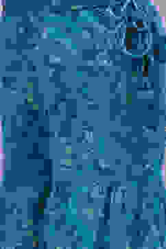 Teal Blue Cotton Flared Kurta Garara Suit Set image number 2