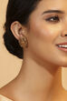 Gold Plated Brass Temple Stud Earrings image number 1
