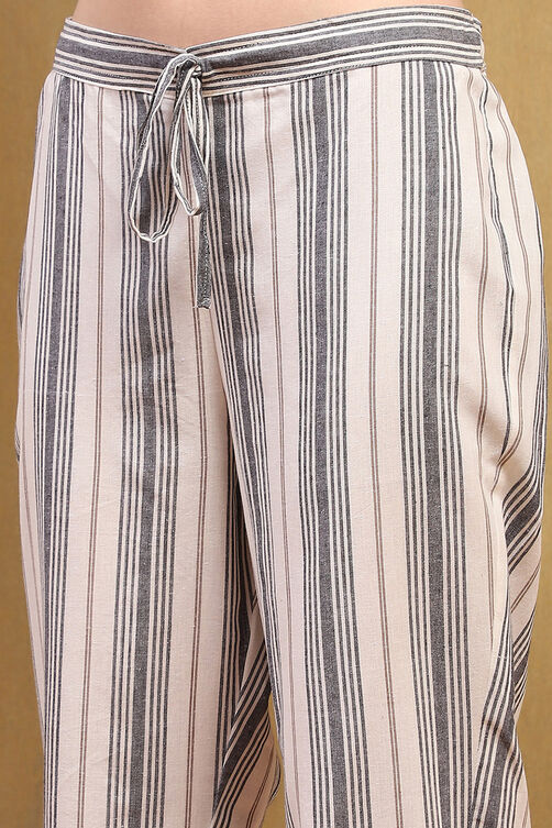 Orange Cotton Printed Straight Suit Set image number 2