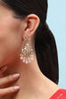Pink Brass Earrings