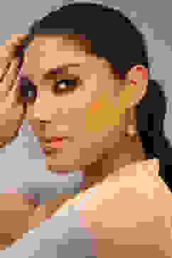 White Brass Nepali Drop & Danglers image number 2