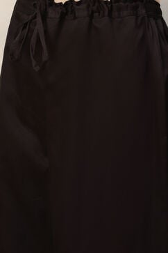 Black Art Silk Straight Kurta Palazzo Suit Set image number 3