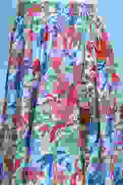 Light Pink Viscose Rayon Flared Printed Lehenga Set image number 2