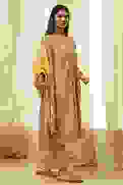 Green Cotton Printed Straight Suit Set image number 5