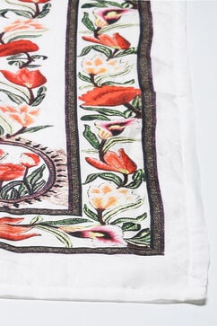 Rohit Bal Ivory Cotton Silk Anarkali Printed Suit Set image number 2