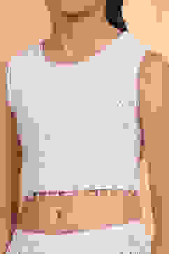 Ivory Embroidered Georgette Lehenga Set image number 1