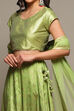 Light Green Cotton Blend Lehenga Set image number 3