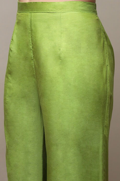 Pink Cotton Handloom Unstitched Suit Set image number 3