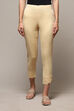 Beige Viscose Blend Pants image number 5