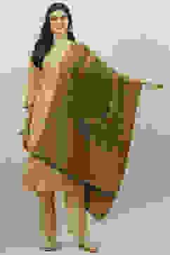 Ochre Acrylic Yarndyed Dupatta image number 2