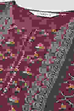 Purple Art Silk Sharara Kurta Garara Suit Set image number 1