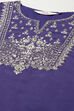 Pink & Purple Poly Cotton Straight Embroidery Kurta Slim Pant Suit Set image number 1