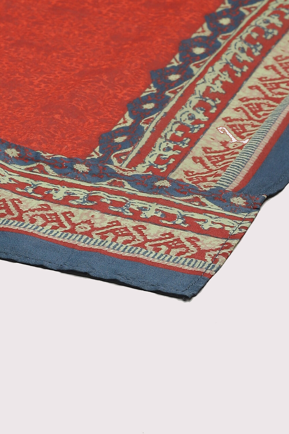 Blue Cotton Kalidar Kurta Palazzo Suit Set image number 3