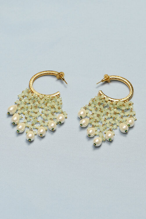 Buy Mint Green Brass Earrings for N/A0.0 |Biba India