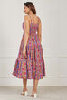 Blue Cotton A Line Dress image number 3