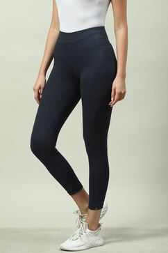 Navy Fitted Leggings image number 2