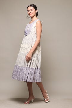 Lavender Cotton Tiered Dress image number 2