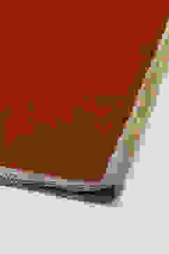 Terracotta Red Art Silk Straight Kurta Palazzo Suit Set image number 2