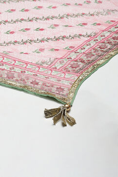 Pink Straight Kurta Churidar Suit Set image number 3