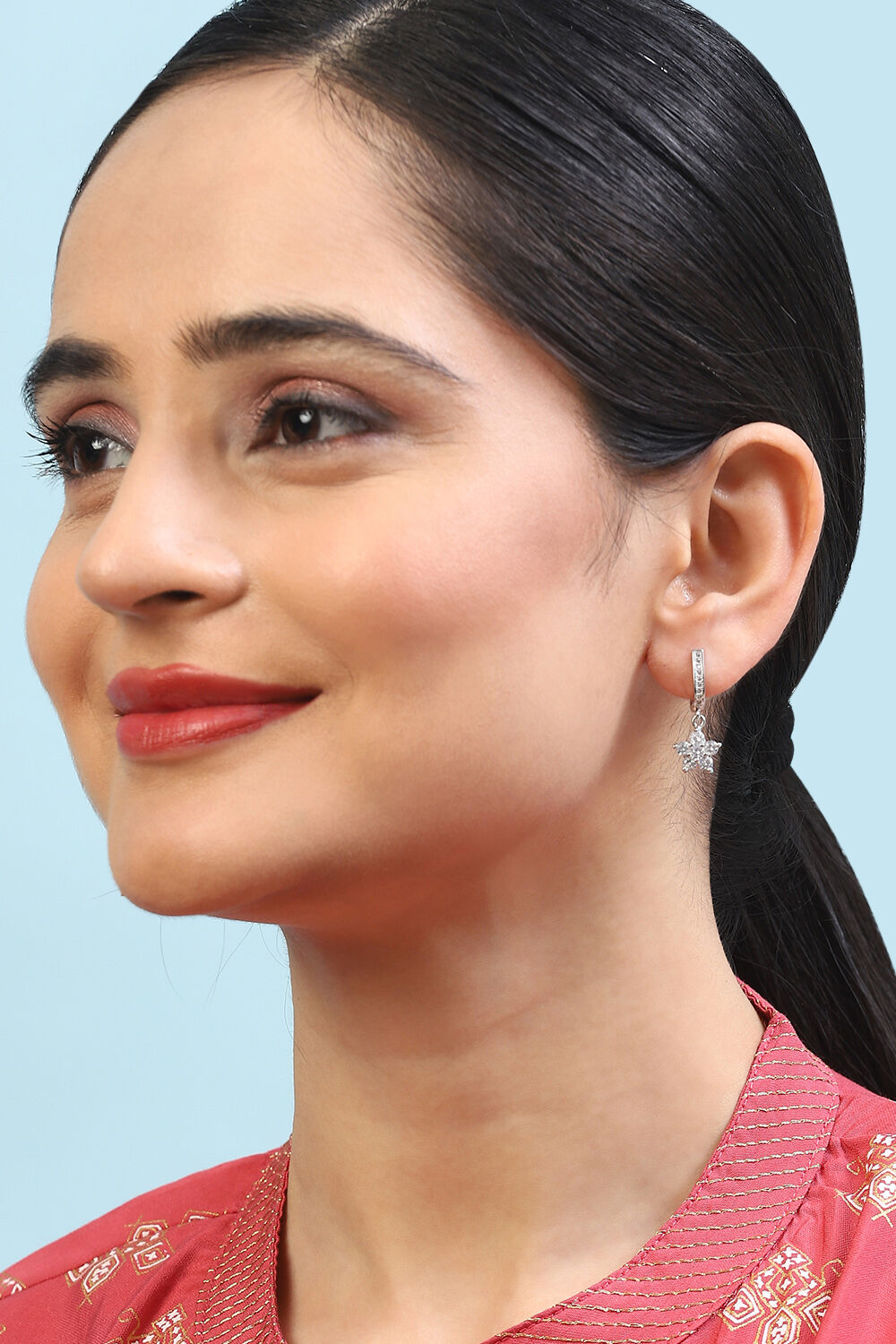 White Brass Earrings image number 3