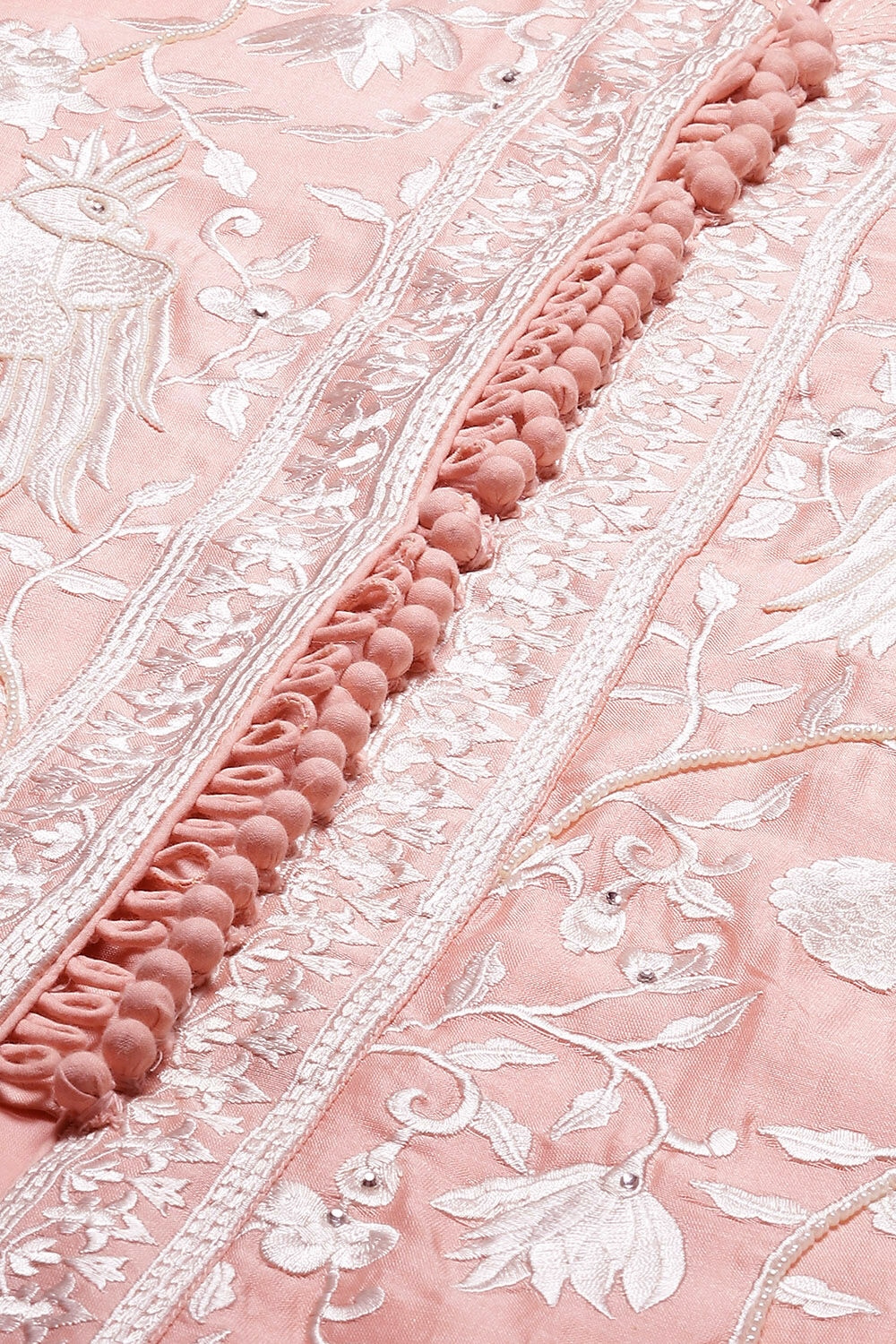 Rohit Bal Off White Cotton Silk Straight Yarndyed Suit Set image number 1