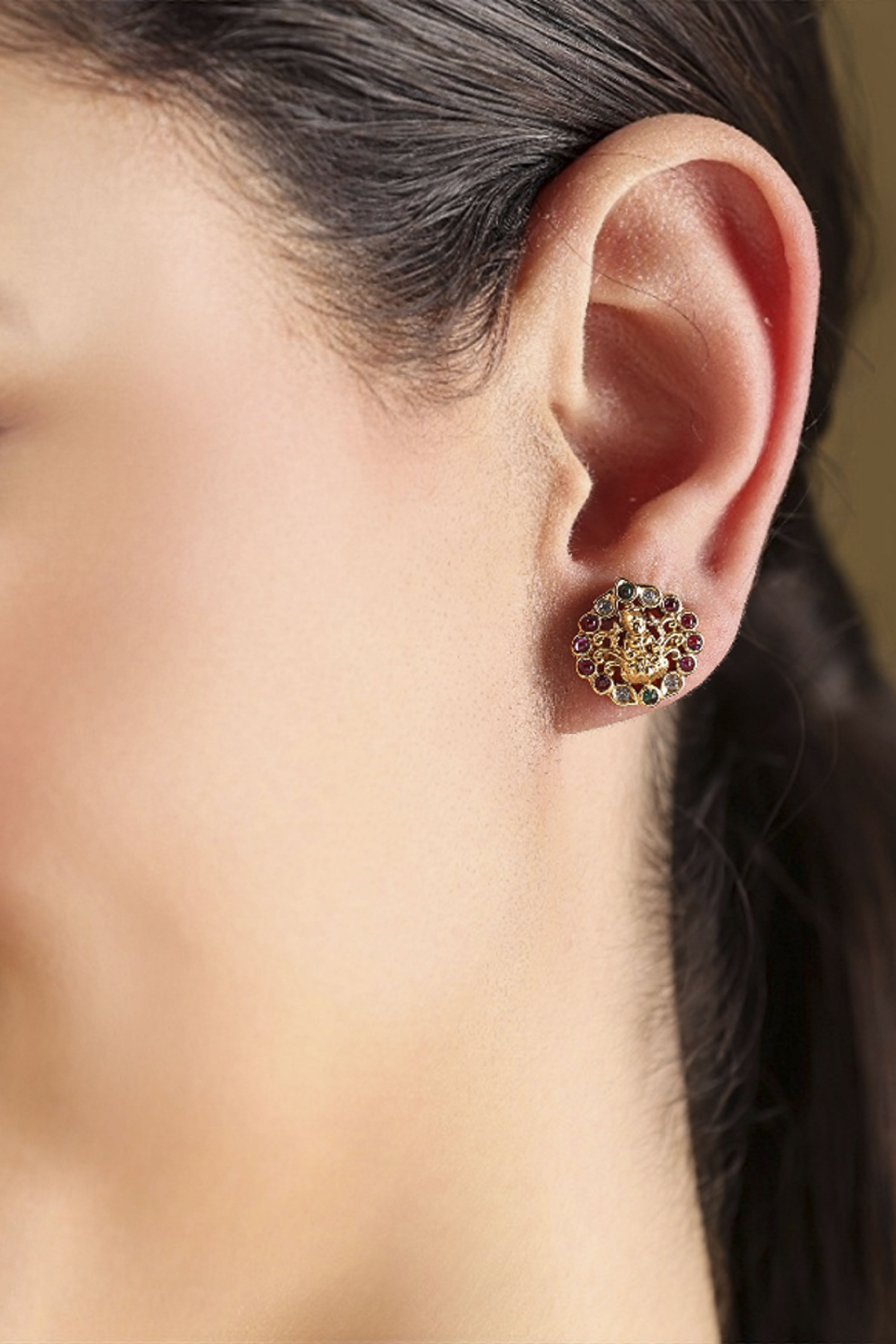 Multicolor Brass Studs image number 1
