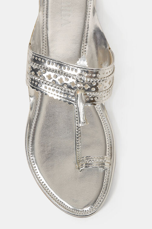 Silver Casual Flats image number 1