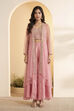 Yellow Solid Viscose Rayon Kalidar Kurta Set with Sharara image number 7
