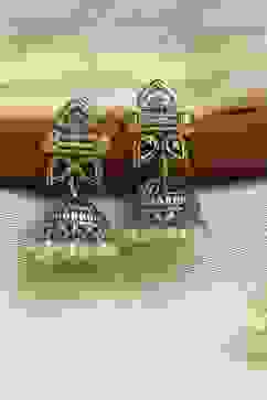 Oxidised Gold Brass Jhumka image number 0