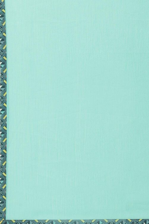 Blue Printed Straight Kurta Regular Pant Suit Set image number 3