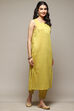 Ivory Cotton Blend Layered Kurta Suit Set image number 1