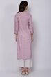 Pink Straight Kurta Palazzo Suit Set image number 5