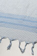 Blue Cotton Unstitched Suit set image number 4